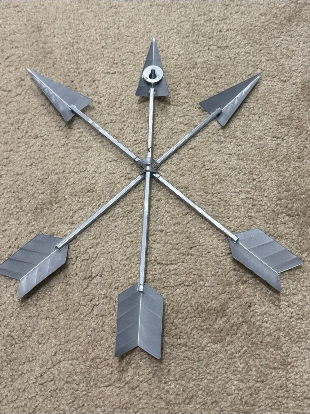 Silver Metal Arrow Wall Decor - Modern Arrow Set